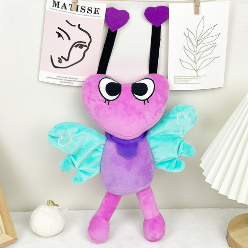 Dandy’s World 26cm Plush Toy - Heart-Shaped Weirdcore Character with Hanging Loop, Cute Gift for Collectors