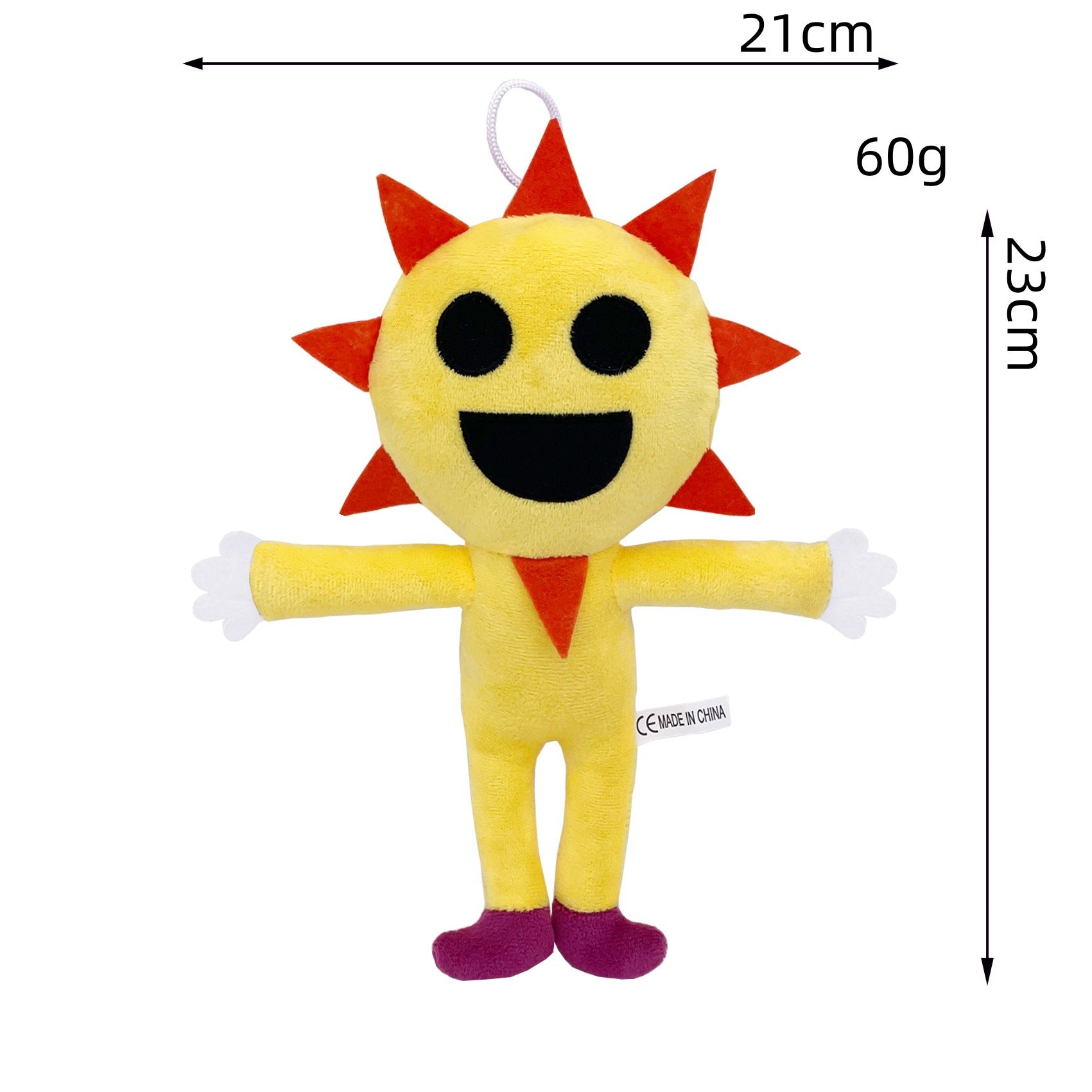 Sprunki Plush - New Incredibox (Rhythm Box) Game Peripheral Yellow Sun Monster Soft Stuffed Toy
