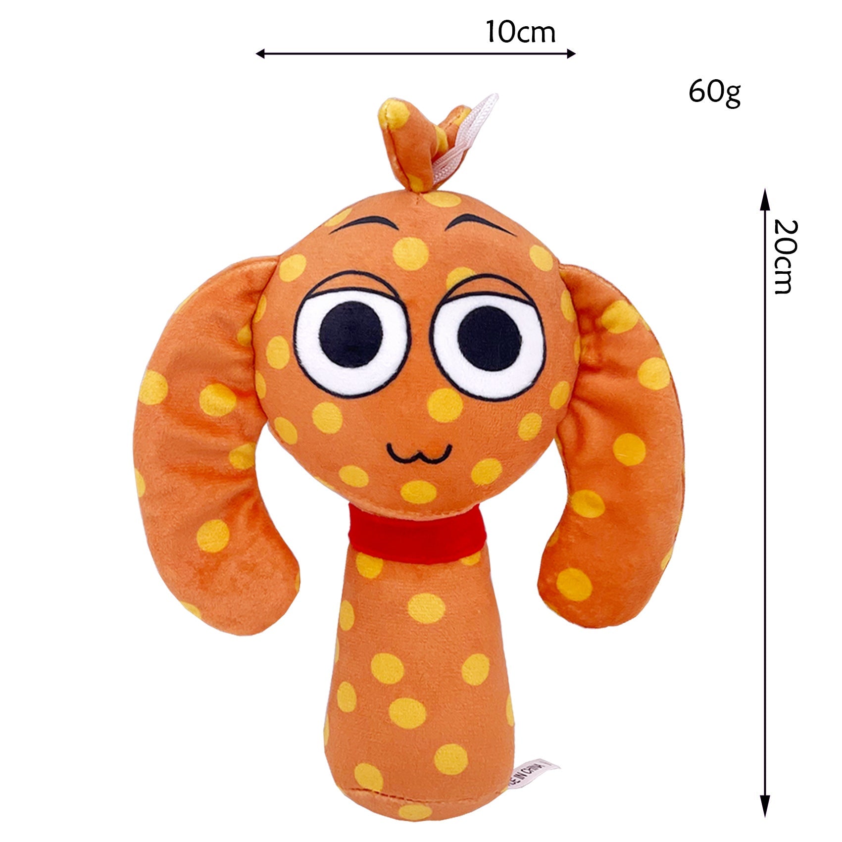 Sprunki Plush - New Incredibox (Rhythm Box) Game Peripheral Orange Polka Dot Dog Monster Soft Stuffed Toy