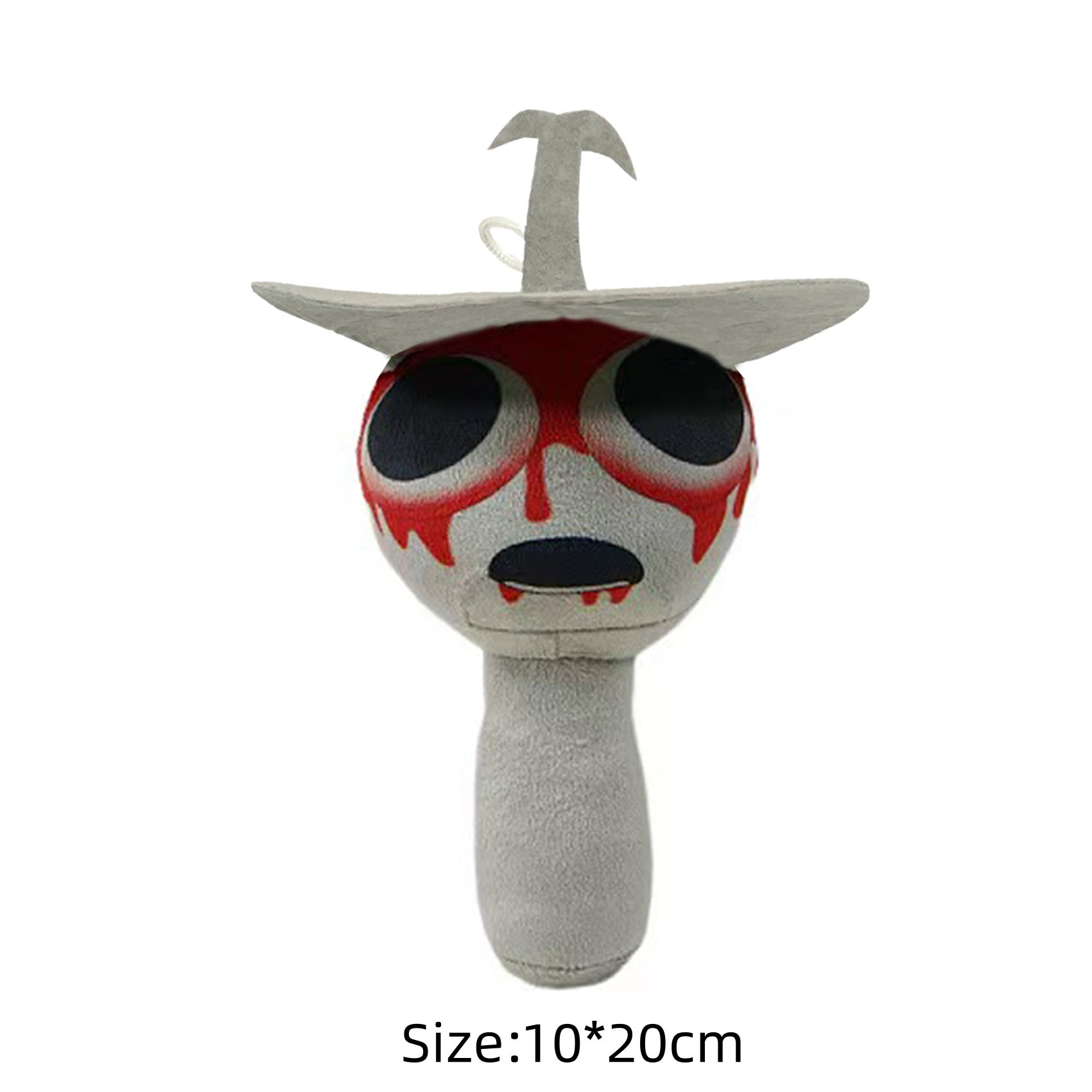 Sprunki Plush - New Incredibox (Rhythm Box) Game Peripheral Gray Bloody Monster Soft Stuffed Toy