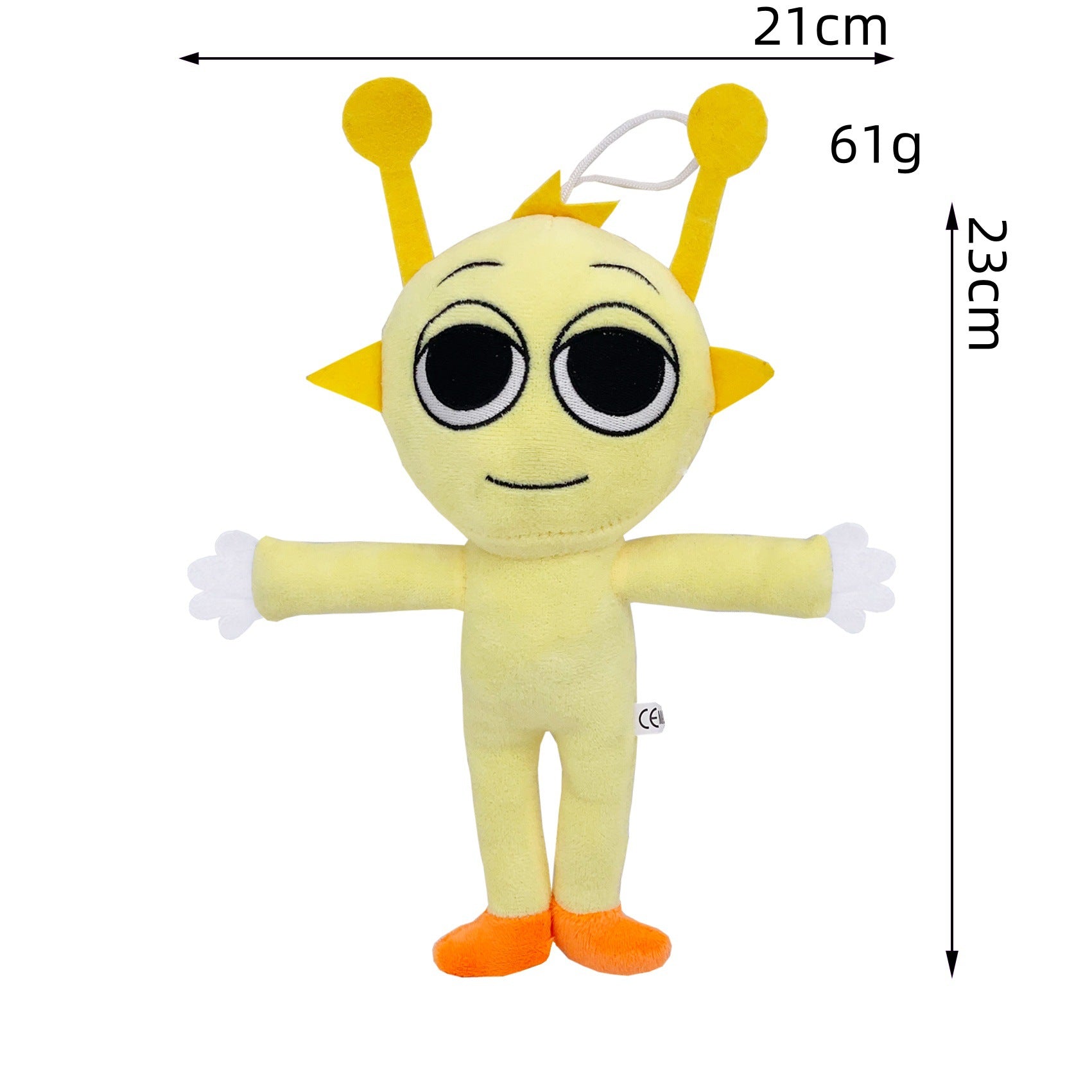 Sprunki Plush - New Incredibox (Rhythm Box) Game Peripheral Yellow Alien Monster Soft Stuffed Toy