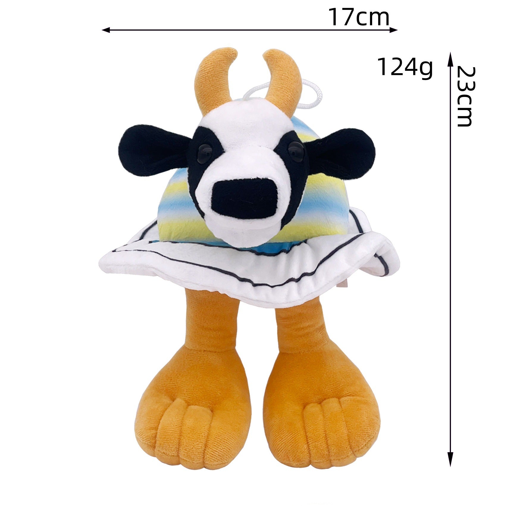 Shan Hai Jing Inspired Cow-Shell Plush Toy - Unique Mythical Stuffed Doll, Weirdcore Plush for Ancient Myth Lovers"