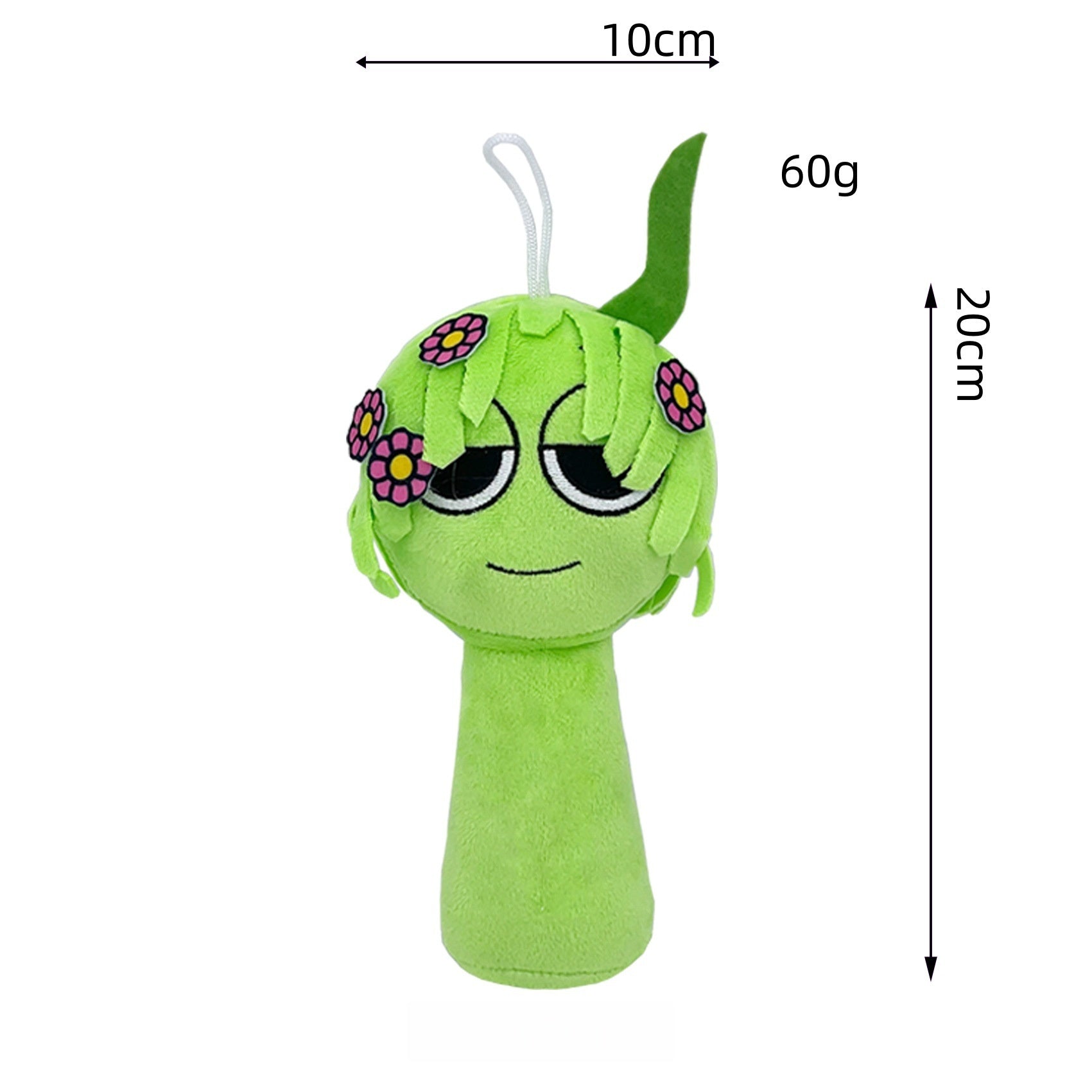Sprunki Plush - New Incredibox (Rhythm Box) Game Peripheral Green Floral Monster Soft Stuffed Toy