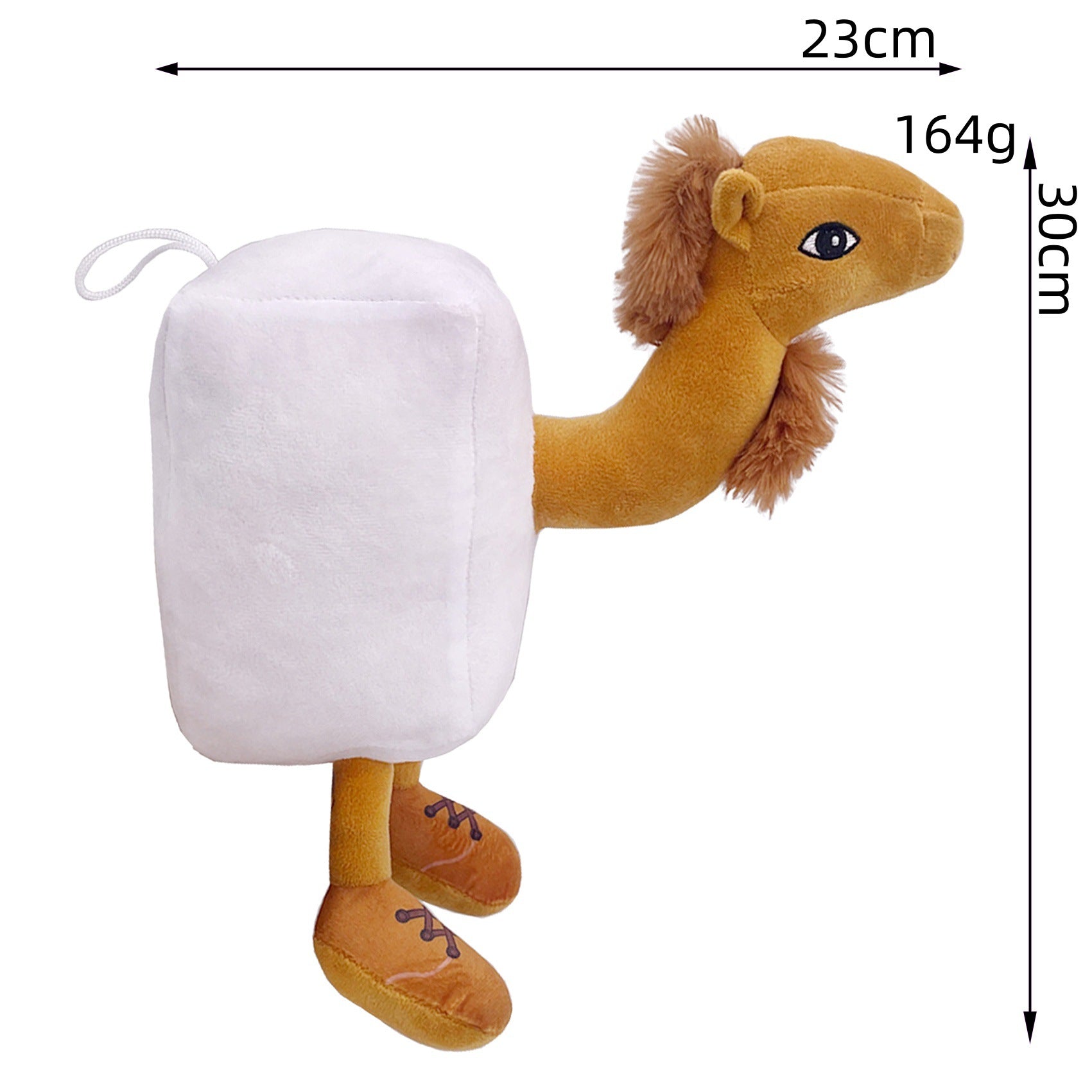 Shan Hai Jing Inspired Cube Camel Plush Toy - Unique Mythical Stuffed Doll, Weirdcore Plush for Ancient Myth Lovers